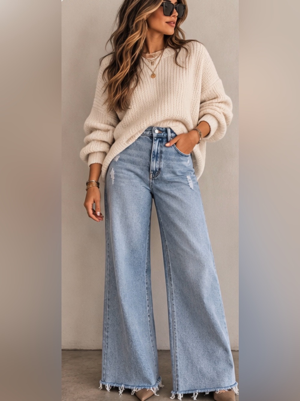 Judy blue Light Wash Wide-Leg Women’s Jeans - Light Blue